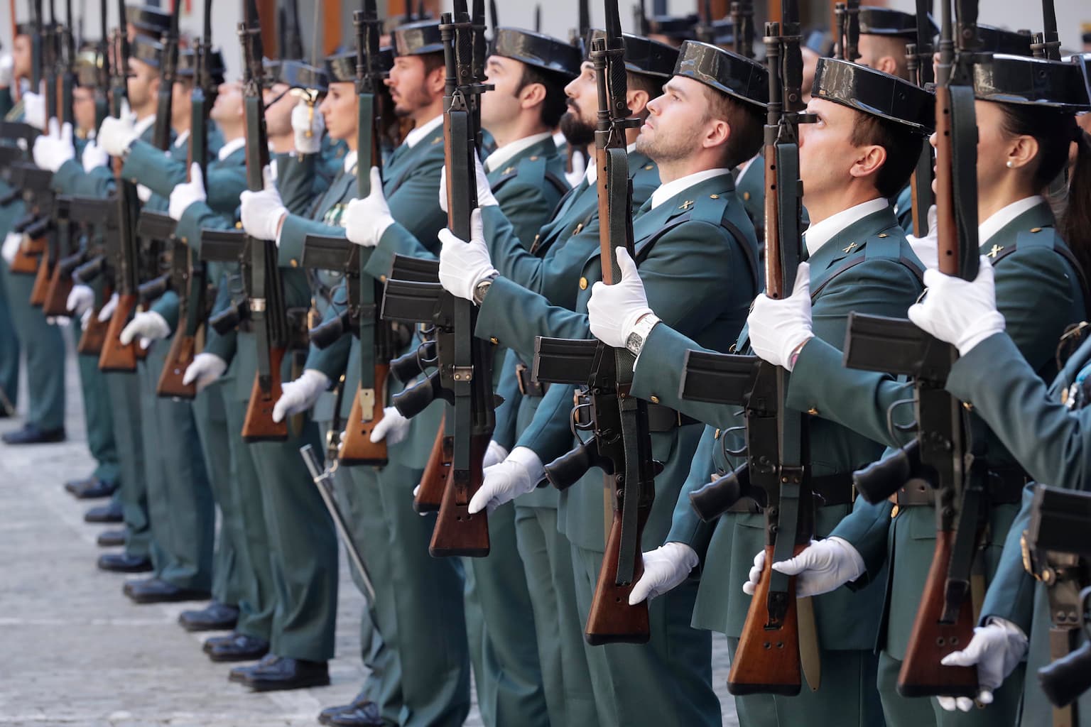 Desfile de guardias civiles