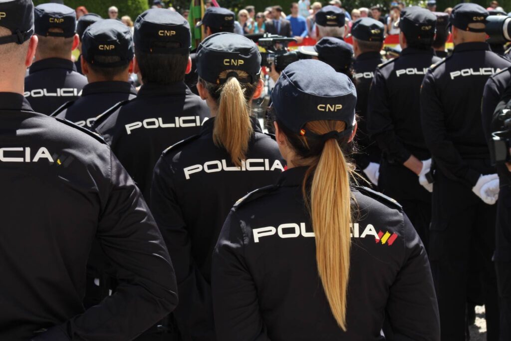 Policía Nacional en formación