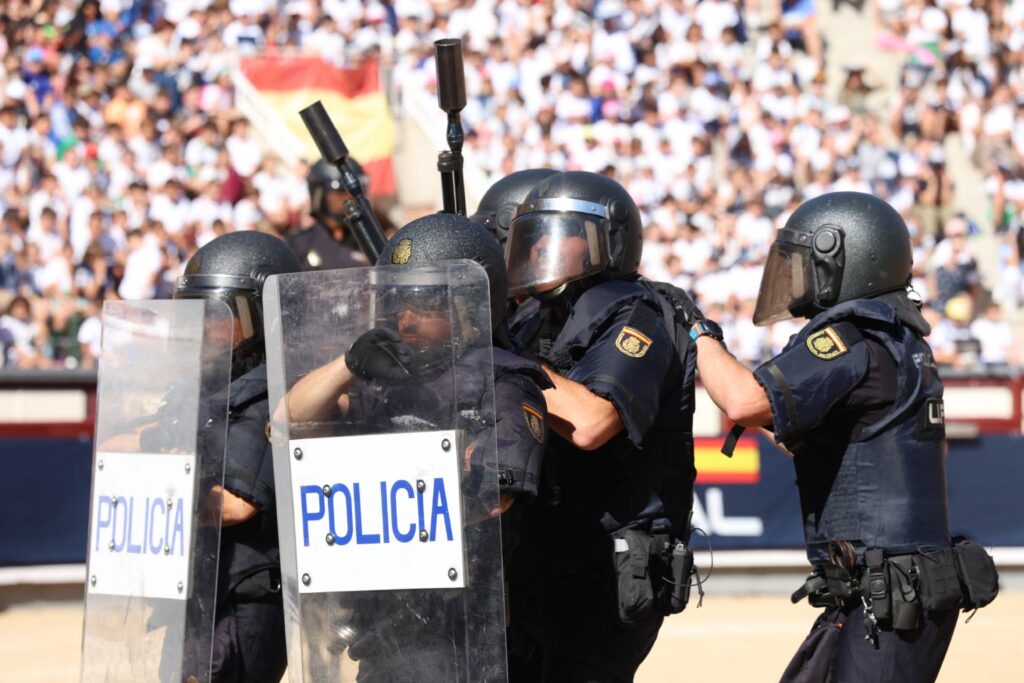 Policía Nacional en una Exhibición