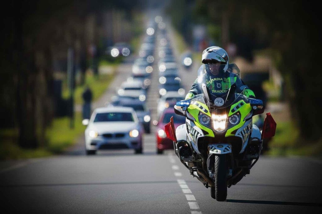 Moto de la Guardia Civil de Tráfico