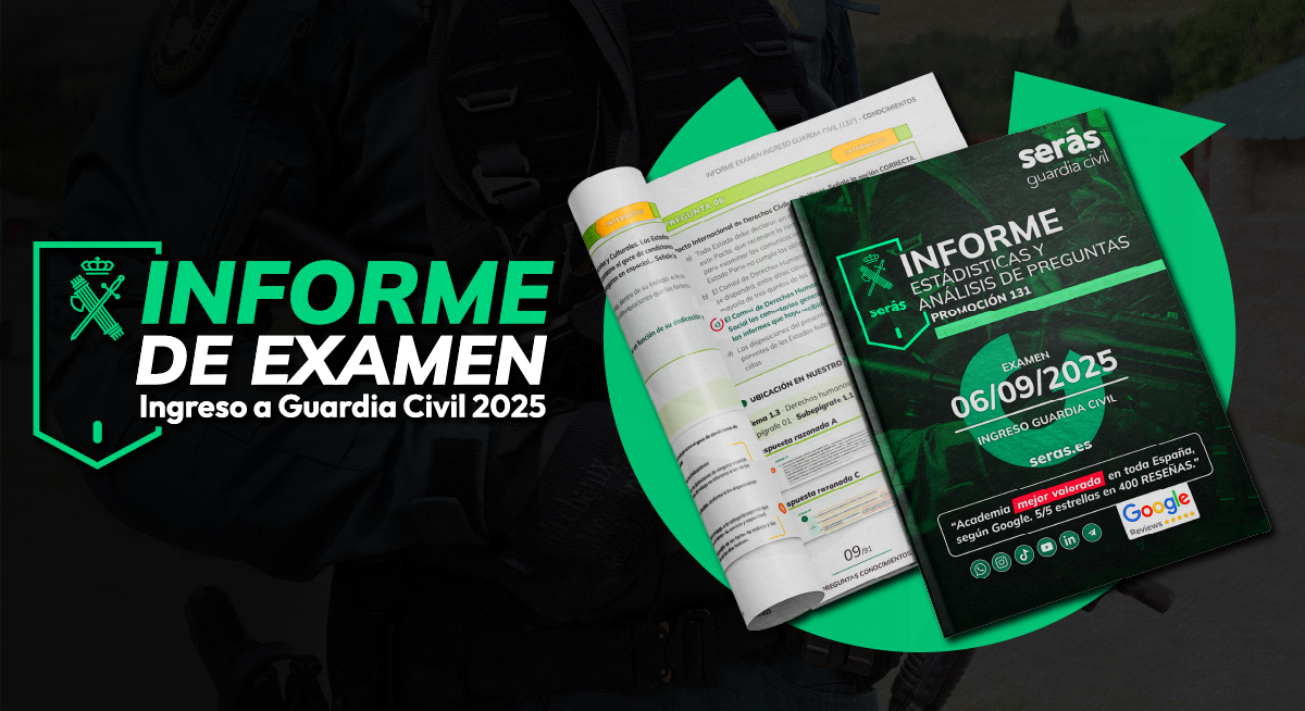 Informe con preguntas y respuestas del examen de la Guardia Civil